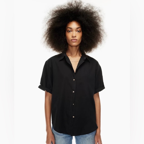 Aritzia Denim Forum Jane Shirt XS Fuchsia - Picture 10 of 10